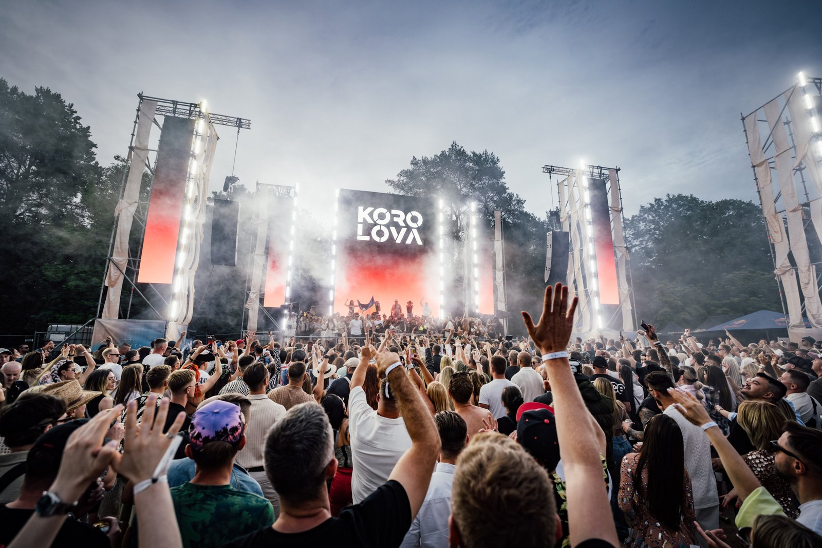 gravity beach festival 2025 main headliner korolova crowd view in valakmpiai beach lithuania