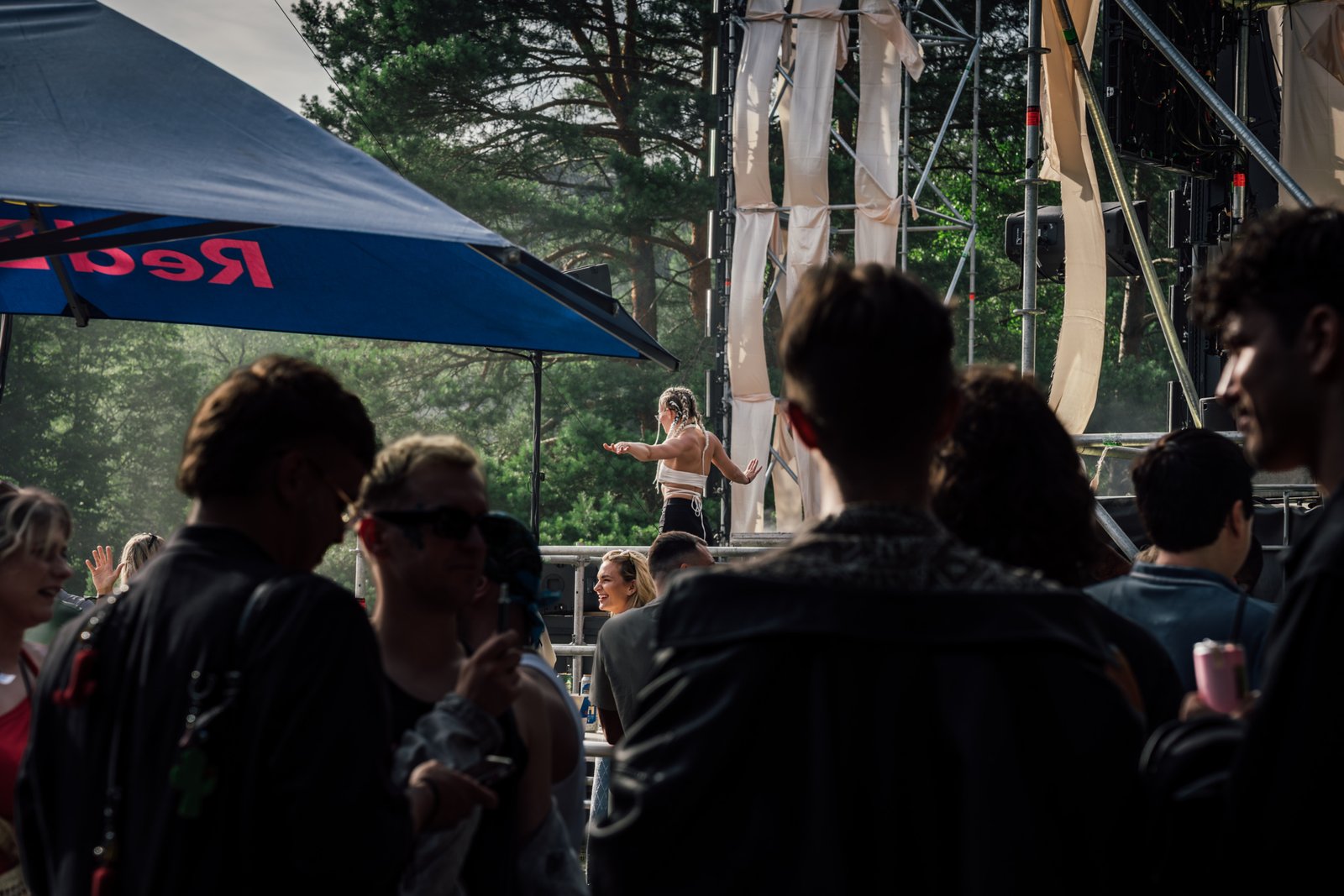 gravity beach festival 2025 main stage dancer further away in vilnius valakampiu beach