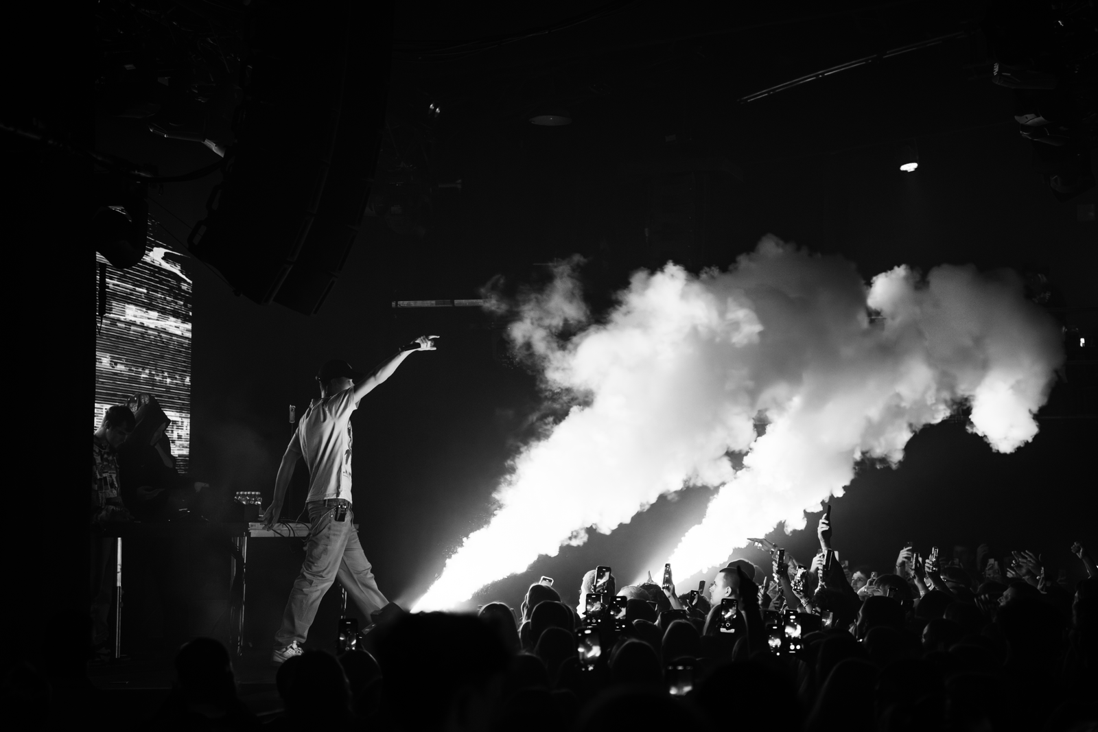 Playback 2024 festival live action performance by proflame in klaipeda