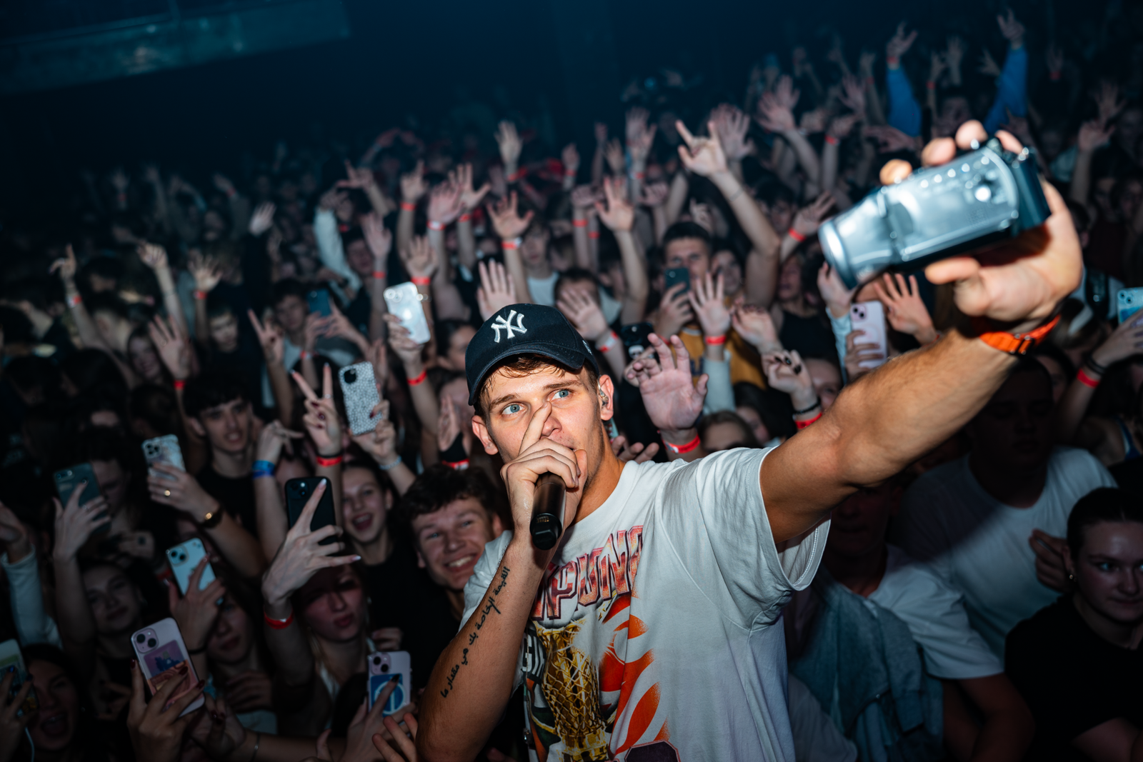 Playback 2024 live stage performance of proflame with the corwd in klaipeda